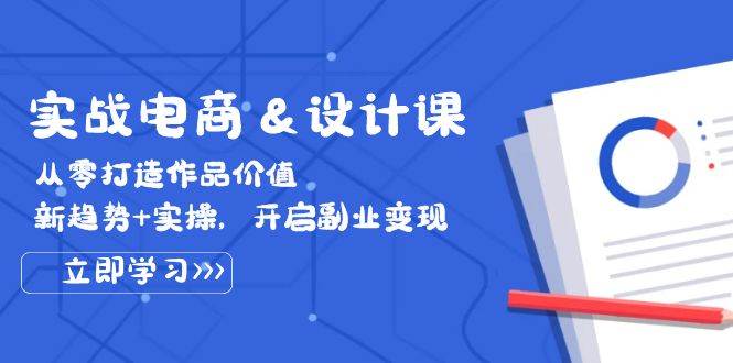 （12654期）实战电商&设计课， 从零打造作品价值，新趋势+实操，开启副业变现-千寻创业网