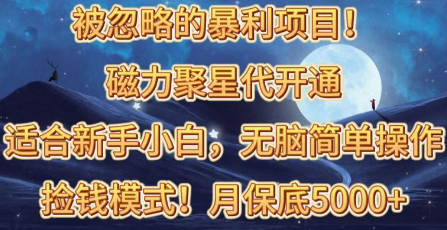 （10245期）被忽略的暴利项目！磁力聚星代开通捡钱模式，轻松月入五六千-千寻创业网