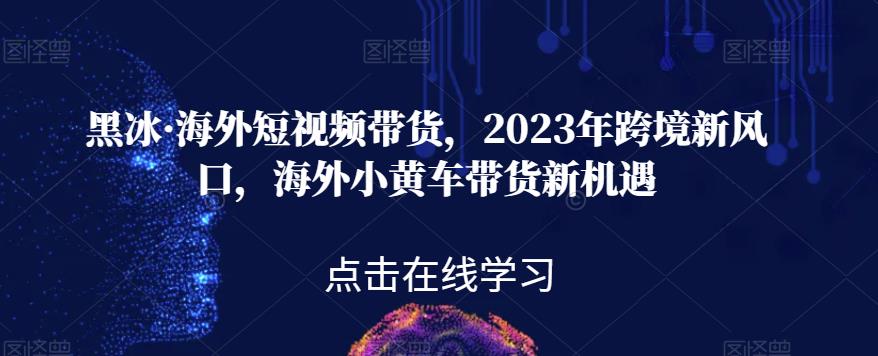 黑冰·海外短视频带货，2023年跨境新风口，海外小黄车带货新机遇-千寻创业网