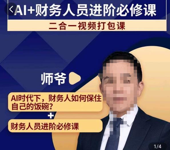 AI+财务人员进阶必修课二合一视频打包课，财务人员进阶必修课-千寻创业网