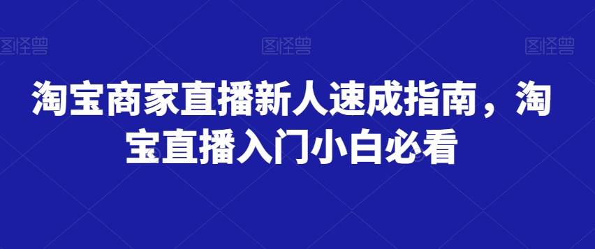 淘宝商家直播新人速成指南，淘宝直播入门小白必看-千寻创业网