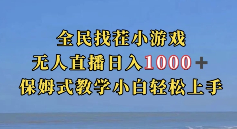 全民找茬小游戏直播玩法，抖音爆火直播玩法，日入1000+-千寻创业网