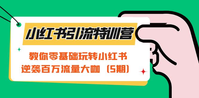 小红书引流特训营-第5期：教你零基础玩转小红书，逆袭百万流量大咖-千寻创业网