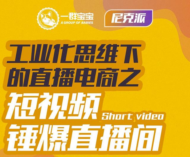 尼克派·工业化思维下的直播电商之短视频锤爆直播间，听话照做执行爆单-千寻创业网