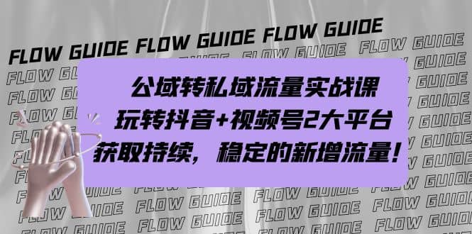 公域转私域流量实战课，玩转抖音+视频号2大平台，获取持续，稳定的新增流量-千寻创业网