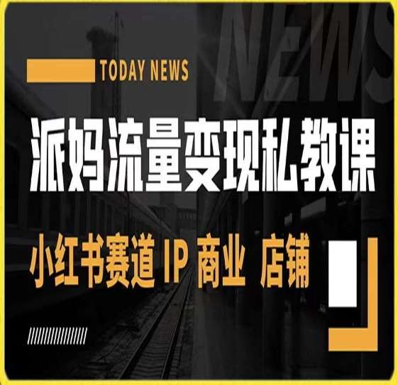 派妈流量变现私教课，小红书赛道IP  商业  店铺 -千寻创业网