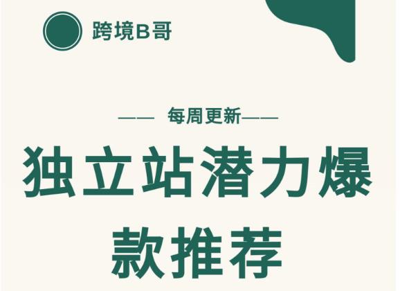 【跨境B哥】独立站潜力爆款选品推荐，测款出单率高达百分之80（每周更新）-千寻创业网
