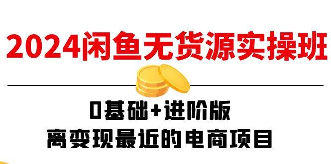 （11535期）2024闲鱼-无货源实操班：0基础+进阶版，离变现最近的电商项目（15节）-千寻创业网