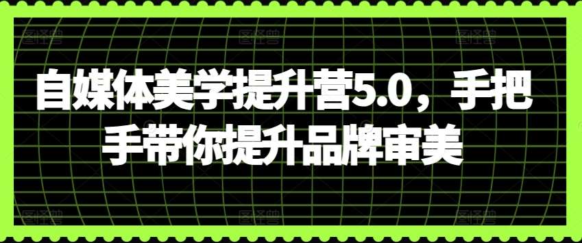自媒体美学提升营5.0，手把手带你提升品牌审美-千寻创业网