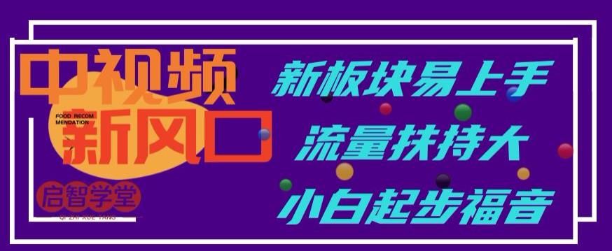 中视频新风口，新板块易上手，流量扶持大，小白起步福音【揭秘】-千寻创业网