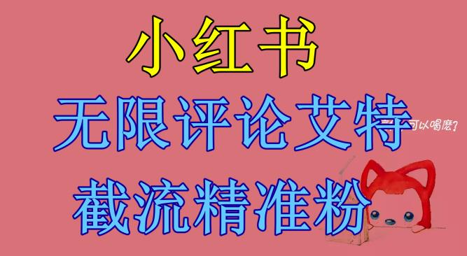 小红书无限评论艾特截流精准粉（软件+教程）-千寻创业网