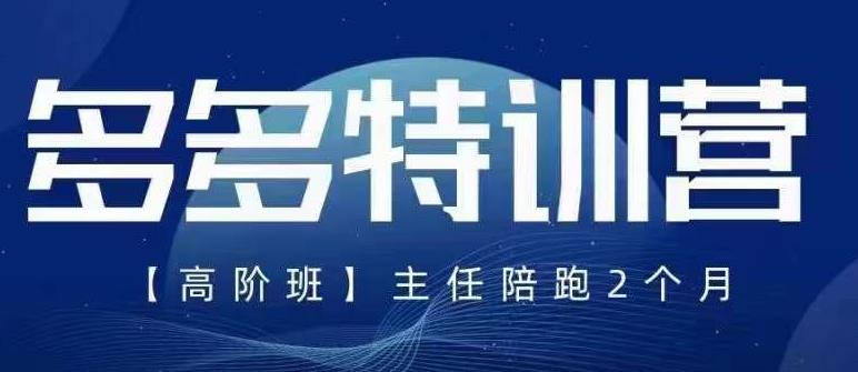 纪主任·5月最新多多特训营高阶班，玩法落地实操，多多全掌握-千寻创业网