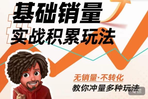 内功丨淘系基础销量实战积累玩法，无销量·不转化，教你冲量多种玩法-千寻创业网