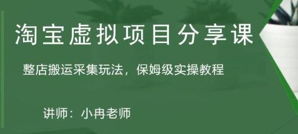 淘宝虚拟整店搬运采集玩法分享课：整店搬运采集玩法，保姆级实操教程-千寻创业网