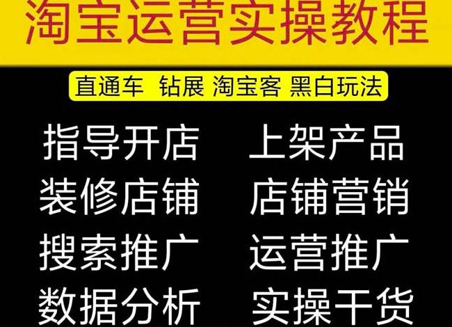2023淘宝开店教程0基础到高级全套视频网店电商运营培训教学课程-千寻创业网