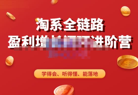 淘系全链路盈利增长闭环进阶营，融合全店动销，学得会、听得懂、能落地！-千寻创业网