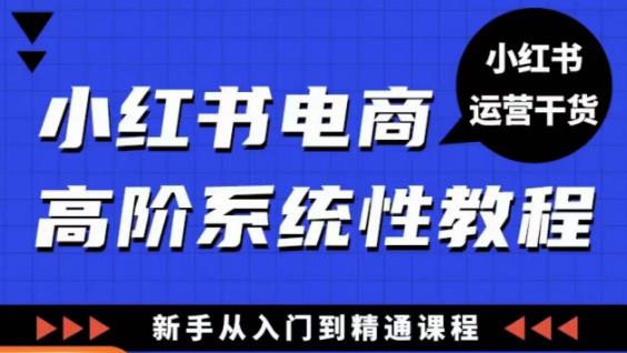 小红书电商高阶系统教程，新手从入门到精通系统课-千寻创业网