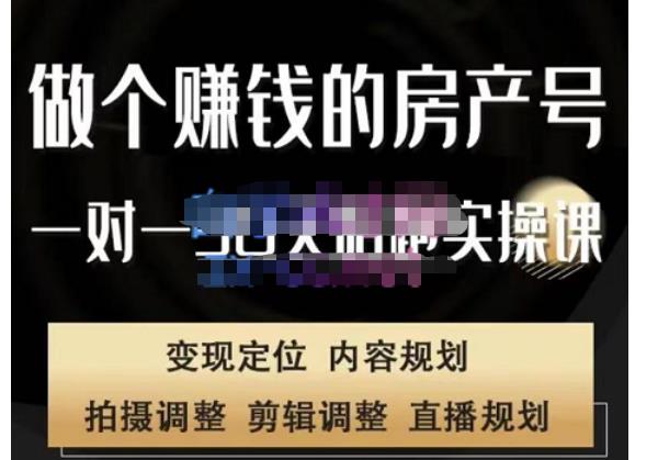 刘广标·同城房产号线上陪跑课，拍摄、剪辑、写文案、直播，做一个具有潜力价值的房产号-千寻创业网