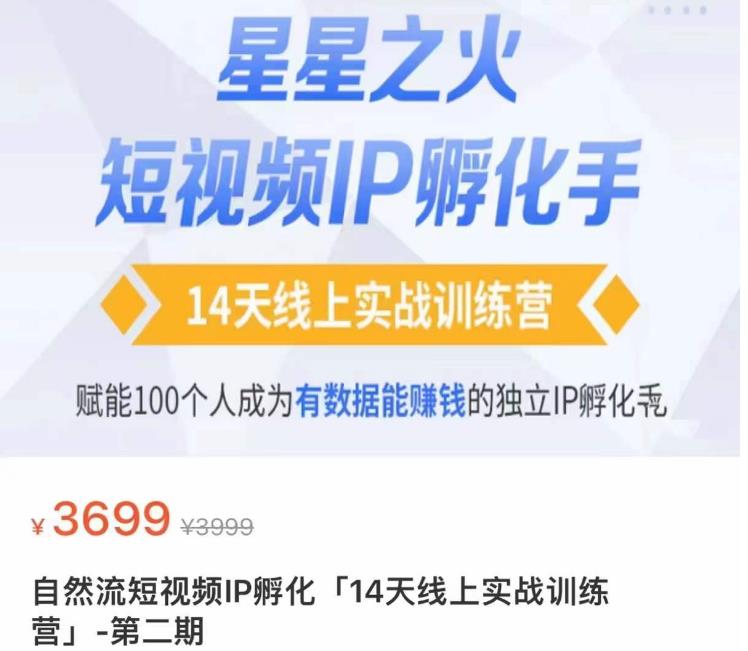 瑶瑶·自然流短视频IP孵化第二期，14天线上实战训练营，赋能100个人成为有数据能赚钱的独立IP孵化手-千寻创业网