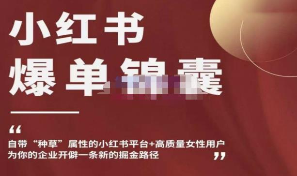 小红书爆单锦囊，自带种草属性+高质量女性用户，为你的企业开辟一条新的掘金路径-千寻创业网