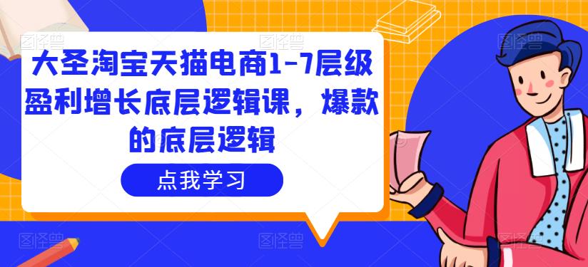 大圣淘宝天猫电商1-7层级盈利增长底层逻辑课，爆款的底层逻辑-千寻创业网