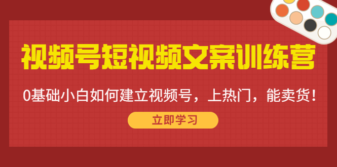 视频号短视频文案训练营：0基础小白如何建立视频号，上热门，能卖货！-千寻创业网