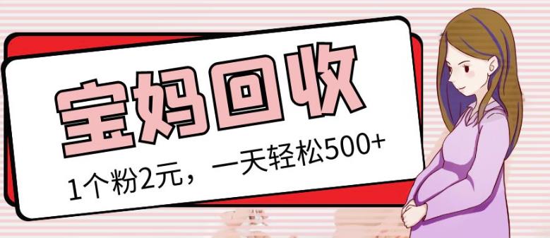 最新小红书母婴号宝妈粉回收项目，1个粉2元，一天轻松500+案例分享【粉丝包回收】-千寻创业网