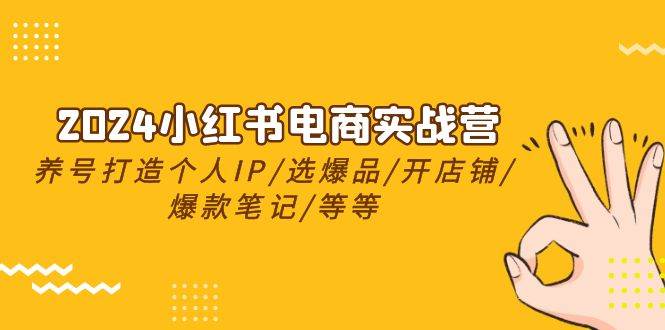 2024小红书电商实战营，养号打造IP/选爆品/开店铺/爆款笔记/等等（24节）-千寻创业网