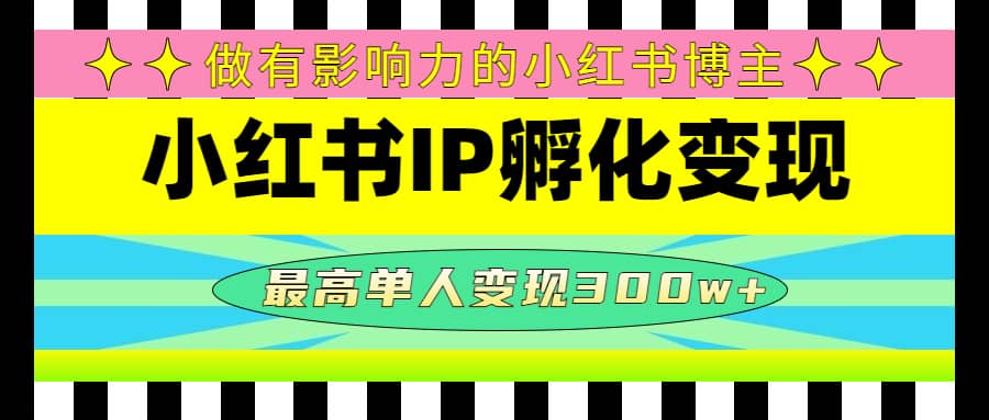 某收费培训-小红书IP孵化变现：做有影响力的小红书博主-千寻创业网