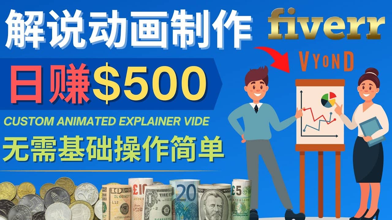 制作解说类动画视频（Animated Explainer）日赚500美元以上 – 0基础可操作-千寻创业网