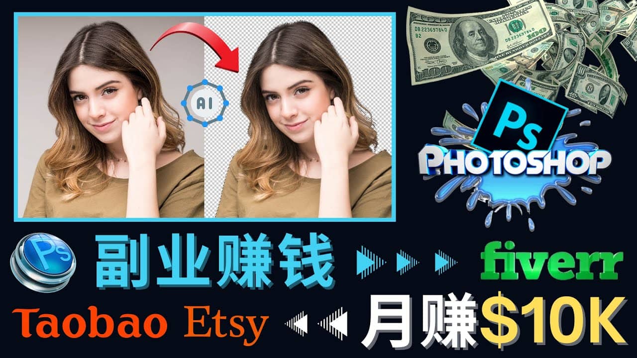 掌握PS修图技能，月赚5000美元以上 – 利用Adobe Photoshop赚钱的3种途径-千寻创业网
