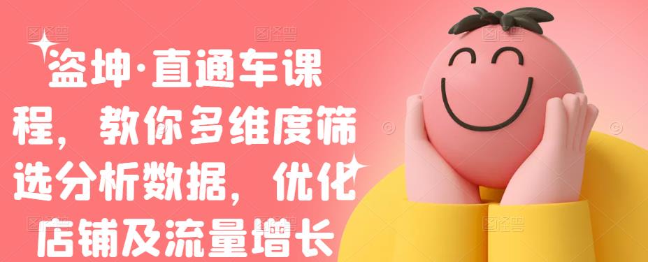 盗坤·直通车课程，教你多维度筛选分析数据，优化店铺及流量增长-千寻创业网
