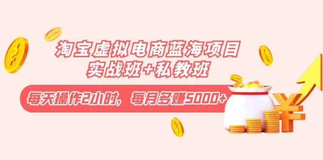 淘宝虚拟电商蓝海项目实战班+私教班-千寻创业网