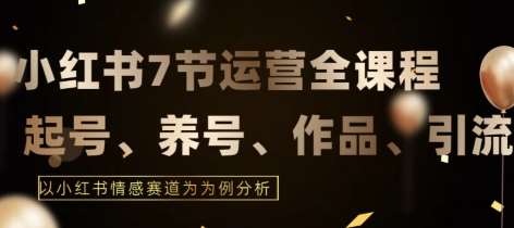 7节小红书运营实战全教程，结合最新情感赛道，打通小红书运营全流程【揭秘】-千寻创业网