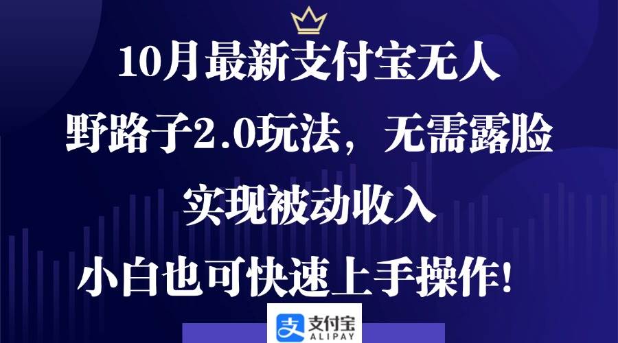 （12824期）10月最新支付宝无人野路子2.0玩法，无需露脸，实现被动收入，小白也可…-千寻创业网