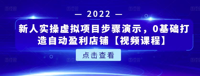 新人实操虚拟项目步骤演示，0基础打造自动盈利店铺【视频课程】-千寻创业网