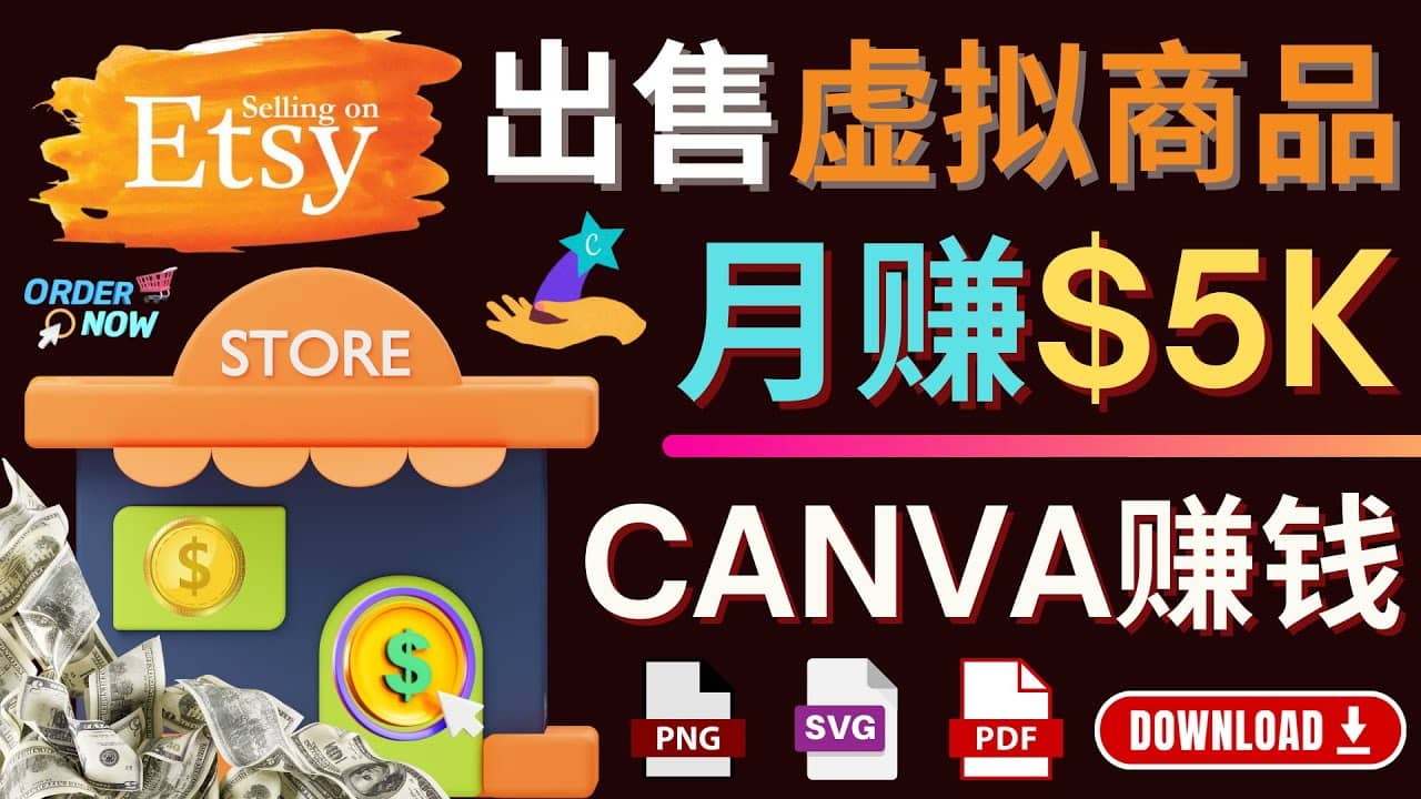 通过Etsy出售Canva模板，操作简单，收益高，月赚5000美元-千寻创业网