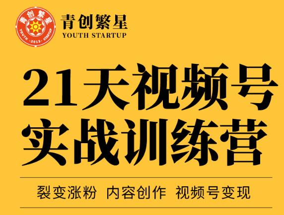 张萌21天视频号实战训练营，裂变涨粉、内容创作、视频号变现 价值298元-千寻创业网