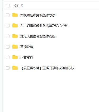 左小姐-直播带货俱乐部十三行、无人直播，全套教程附：工具、文档、话术资料-千寻创业网