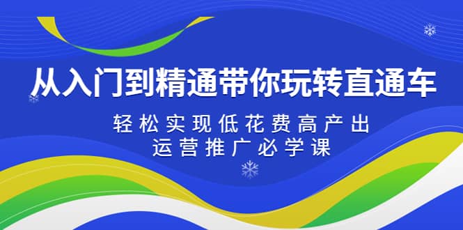 从入门到精通带你玩转直通车：轻松实现低花费高产出，35节运营推广必学课-千寻创业网