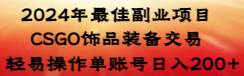 （8941期）2024年最佳副业项目 CSGO饰品装备交易 轻易操作单账号日入200+-千寻创业网