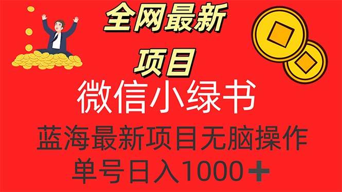 （12163期）全网最新项目，微信小绿书，做第一批吃肉的人，一天十几分钟，无脑单号…-千寻创业网