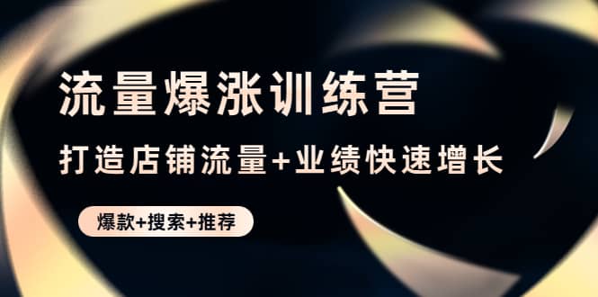 流量爆涨训练营：打造店铺流量+业绩快速增长 (爆款+搜索+推荐)-千寻创业网