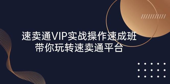 （10935期）速卖通 VIP实战操作-速成班，带你玩转速卖通平台（23节）-千寻创业网