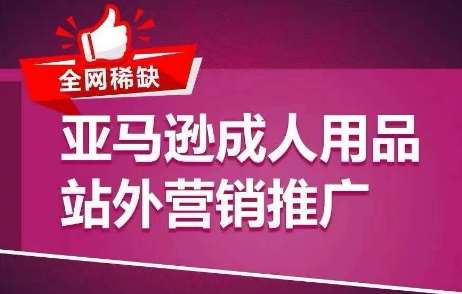 全网稀缺！亚马逊成人用品站外营销推广，​教你引爆站外流量，开启爆单模式-千寻创业网