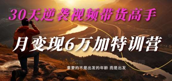 30天逆袭视频带货高手，单月变现6万加特训营-麦子甜-千寻创业网