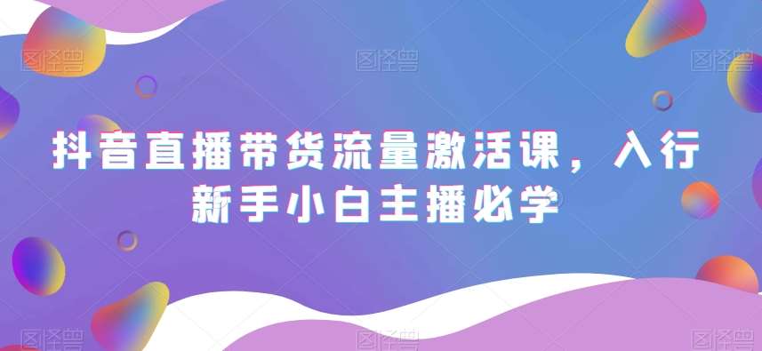 抖音直播带货流量激活课，入行新手小白主播必学-千寻创业网