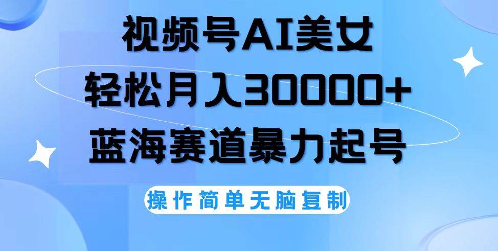（12125期）视频号AI美女跳舞，轻松月入30000+，蓝海赛道，流量池巨大，起号猛，无…-千寻创业网