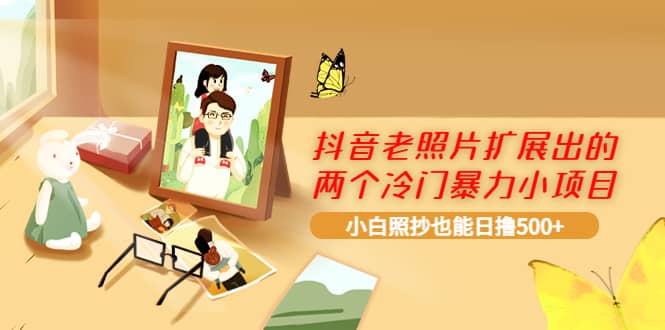 抖音老照片扩展出的两个冷门暴力小项目，小白照抄也能日撸500+-千寻创业网