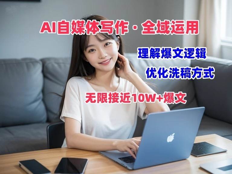 AI自媒体写作 → 价值变现，剖析爆文逻辑，无限接近10W+爆文体验课-千寻创业网